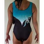 Maillot de gymnastique 1115-03 Floréal en touche de vert